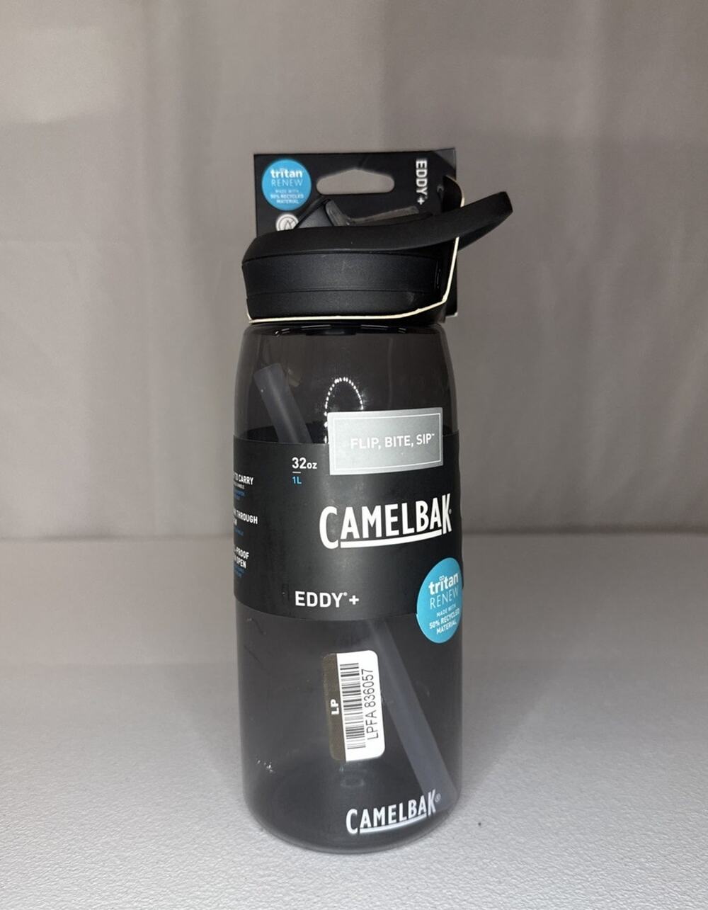 Camelbak Eddy+ 32oz. Water Bottle with Tritan Renew, Black/Charcoal